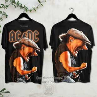 AC-DC Brian Johnson All Over Print T-Shirt