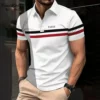 Minimalist Striped Men's Polo Shirt Fashion Top Lapel Short Sleeve Tee Business Men's Clothing Shirts for Man New in Tops & Tees 7 kf S07287f003b284058a47c48e5b3d875a6l