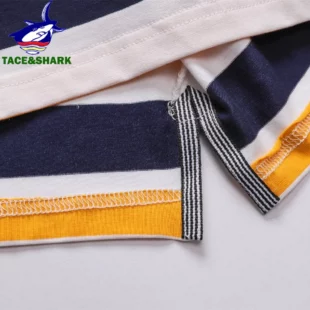 TACE&SHARK 2024 Summer Fashion Yellow Stripes Polo Shirt Brand Shark Camisa Masculina Mens Polos Shirts Clothing 3XL 4 kf S0b032c4c65504cf0ac6dd91abaac832ae