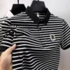 Fashion striped letter embroidered short sleeve polo shirt luxury brand summer new breathable lightweight men's casual T-shirt 1 kf S15c7be1fe7bb457cb503e44cfb55f04ep