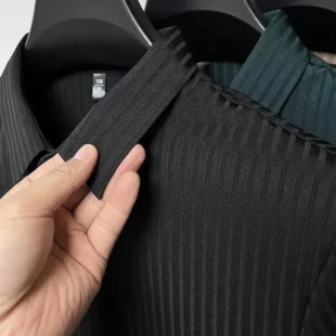 Men's Ice Silk Polo Shirt, Lapel, Hollow, Short-Sleeved, Breathable, Business Fashion T-Shirt, Men's Brand Clothing, Summer, New 2 kf S18784f07cb3c40cdbb3eececc5d0e8e2G