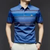 BROWON Brand 2025 Summer Shorts Polo Shirt Men Tshirt Luxury Wide Striped Lapel Collared Polo Shirt for Work Business Men 7 kf S1bec3e99544942e8851588178ecb7b83A