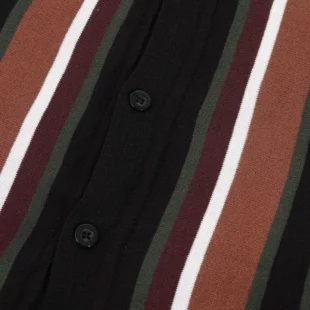 Men's Summer Knitted Shirt Contrast Color Single breasted Short Sleeve Stripe Print Knitted Summer Tops Male Clothes 5 kf S1cc15b67f073451a81c852fb29cc30c0c