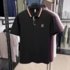 Summer men's embroidered Polo shirt with high quality lapel stripe solid color short sleeve fashion luxury popular sweater 1 kf S240cdaf456934e9ca18f22246df69f27L