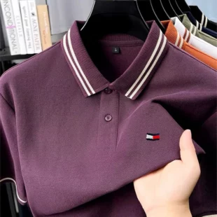 Luxury brand polo shirt embroidered short sleeved men's summer new 100% cotton casual comfortable breathable high-end T-shirt 2 kf S2d8f040be92d49838feb335ed2ab3aear