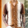 Men's Summer Clothing Men Casual Business Knitted Lapel Polo Shirts Male Fashion Patchwork Contrast Color Knitwear T-shirts 7 kf S3160bc344e2247f7a89d87e20621ecdeo