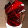 Fashion Colorful 3D Printed Stripes Polo Shirt For Men Sports Pattern Short Sleeve Tees Summer Lapel Tops Oversized T-Shirts 1 kf S55f3537a5ea1484995a16c3fe8987230n