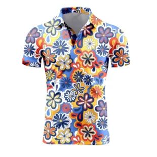 Funny Mens Short Sleeve Polo Shirts 3d Full Print Flower T Shirts For Men Summer Casual Oversized Tee Shirt Tops 2 kf S68c7a6e3b6f24caca9d6fc6555c9f624g