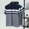 Premium pure cotton stripe short sleeve polo shirt men summer T-shirt fashion brand embossed comfort new trend color blocked top 91 kf S6a69665611d74e72b4530d037b1dfdb66