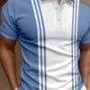 Summer Men Polo Shirt Splicing Stripe Printed Simple Lapel Button Shirts Oversized Short Sleeve Casual Outfits Fashion Tops 1 kf S7ed9a7b0baa04fb9ab8eb1250cfb4636k