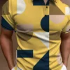 Men's Striped Block Button Polo Shirts Casual Short Sleeves Mens Male Polo Tee Shirt Mens Tops Street Mans Golf Clothing Clothes 7 kf S982f206e80c14970a4741ff4a75ca392F