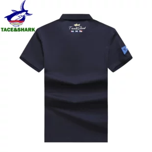 TACE&SHARK Brand Business Polo Shirt Men Summer Tops Solid Color Shark Polos Shirts for Male Military Fashion Casual Clothing 3 kf S9ecd839b6565441aadfa497d0dce9f52f