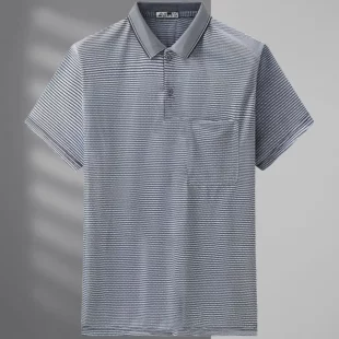 2023 New Men's T-shirt Short Sleeve Polo-Neck Commuter Summer Basic Fashion Casual All-match England Striped Pockets Pullovers 3 kf Sac0ab3d363894b5ba238eee74b600615e