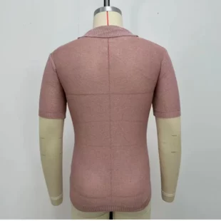 Summer Thin Knitted Cardigan Men's Casual Short Sleeve Polo Shirt Trend Sexy Male Streetwear Loose Vintage Knitwear Tops for Men 5 kf Sbd82bc504c154ef28dcdb28ce66a8e9dX