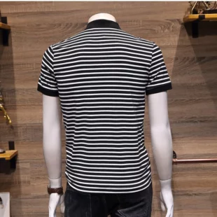 Fashion Lapel Button Spliced Embroidery Striped Polo Shirts Men's Clothing 2025 Summer New Loose Casual Tops Business T-Shirts 2 kf Sbdee0d31a2d24cb0b6aea9f363ad60f1N