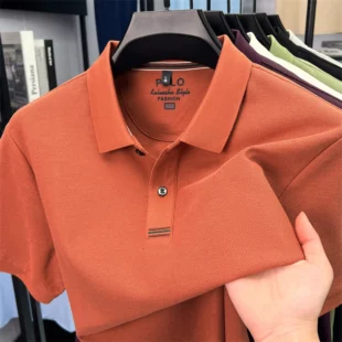 100% pure cotton short sleeve polo shirt men summer simple Korean fashion striped high-end designer brand casual golf T-shirt 4 kf Sc6d224b73a5041db86d6c4f02c660447s