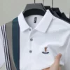 High end brand fashion color blocked men short sleeve polo shirt exquisite pony embroidery summer luxury comfort casual T-shirt 2 kf Sc94b1e31e8f44fbdb4a026ef52f5ff98Z