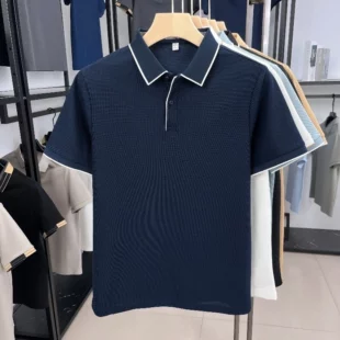 High quality men's short sleeved summer new fashion brand striped Korean style golf custom comfortable casual business T-shirt 5 kf Sd851d892a93c4f00b8ab5fb53eae38e5R