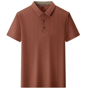 polo shirt men high quality summer new Ice silk Men's Short-sleeved polo shirt stripes business casual mens polo shirt 6XL 6748 3 kf Sde2b02c543304607802f3aa676c64dd2m