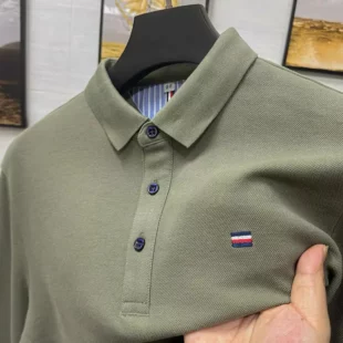 Men's fashionable casual polo shirt new summer breathable and comfortable embroidered short sleeved business luxury outdoor top 4 kf Sdeb3345253954ab58f51b1978dbdf2d09