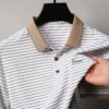 High quality luxury brand short sleeve polo shirt exquisite emboss comfort casual summer lapel T-shirt fashion stripe men's wear 6 kf Se69cd4fa50f5459db6745dec540eeeb30