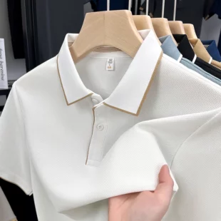 High quality men's short sleeved summer new fashion brand striped Korean style golf custom comfortable casual business T-shirt 3 kf Seeae74a28fa64c7db9b47f18d957cc573