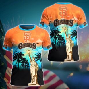 MLB San Francisco Giants Tropical Elegance All Over Print T-Shirt