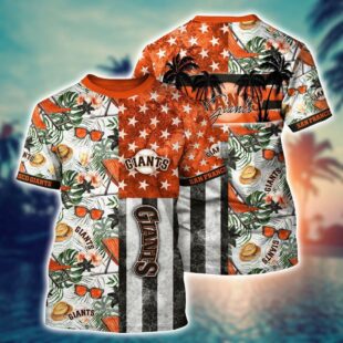 MLB San Francisco Giants Tropical Triumph Threads All Over Print T-Shirt