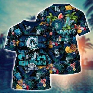 MLB Seattle Mariners Adventure Vogue All Over Print T-Shirt