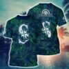 MLB Seattle Mariners Sleek Baseball Vibes All Over Print T-Shirt 1 MLB Seattle Mariners Sleek Baseball Vibes All Over Print T-Shirt