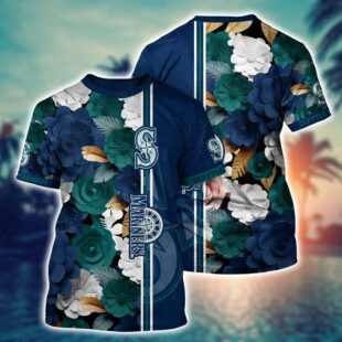 MLB Seattle Mariners Tropical Twist All Over Print T-Shirt