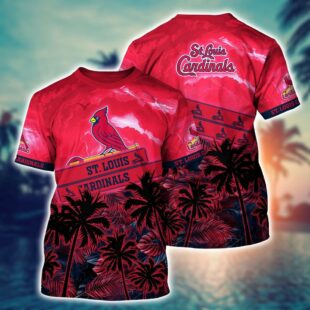 MLB St. Louis Cardinals All Over Print T-Shirt Chic Baseball Layers For Fans Baseball