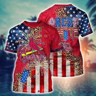 MLB St. Louis Cardinals All Over Print T-Shirt Chic in Aloha For Fans Sports