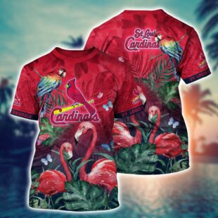 MLB St. Louis Cardinals All Over Print T-Shirt Signature Style For Fans Baseball