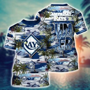 MLB Tampa Bay Rays All Over Print T-Shirt Aloha Grand Slam For Fans Sports