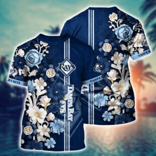 MLB Tampa Bay Rays All Over Print T-Shirt Aloha Harmony For Fans Sports