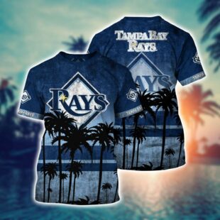 MLB Tampa Bay Rays All Over Print T-Shirt Casual Style For Fans Sports