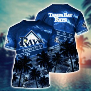 MLB Tampa Bay Rays All Over Print T-Shirt Chic Baseball Layers For Fans Baseball