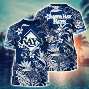 MLB Tampa Bay Rays All Over Print T-Shirt Island Adventure For Sports Enthusiasts