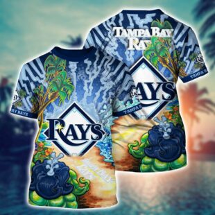 MLB Tampa Bay Rays All Over Print T-Shirt Masterpiece Parade For Sports Enthusiasts