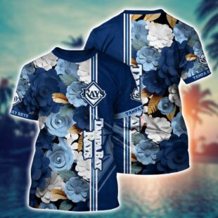 MLB Tampa Bay Rays All Over Print T-Shirt Tropical Twist For Fans Sports