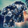 MLB Tampa Bay Rays All Over Print T-Shirt Tropical Twist For Sports Enthusiasts