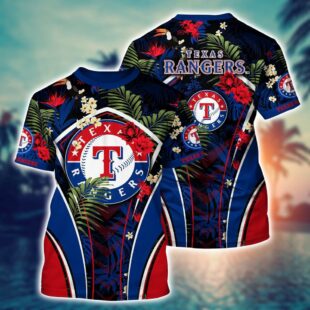 MLB Texas Rangers All Over Print T-Shirt Baseball Bliss For Fans Baseball