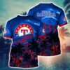 MLB Texas Rangers All Over Print T-Shirt Chic Baseball Layers For Fans Baseball