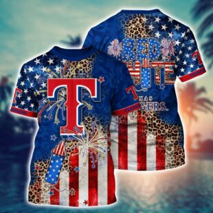 MLB Texas Rangers All Over Print T-Shirt Chic in Aloha For Fans Sports