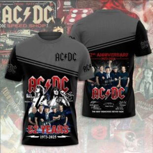 AC DC Pwr Up Tour 2025 Memories 3D T-Shirt