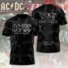 ACDC Back In Black PWR UP Tour 2025 3D T-Shirt 2 ACDC Back In Black PWR UP Tour 2025 3D T-Shirt