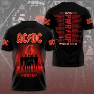 ACDC Band PWR Up World Tour 2024 2025 3D T-Shirt