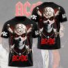 ACDC Band Rock All Over Print T-Shirt 1 ACDC Band Rock All Over Print T-Shirt