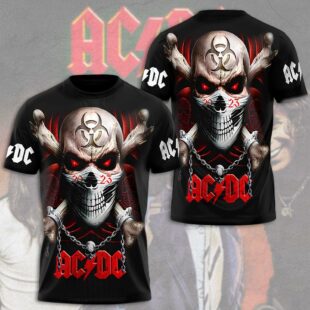 ACDC Band Rock All Over Print T-Shirt